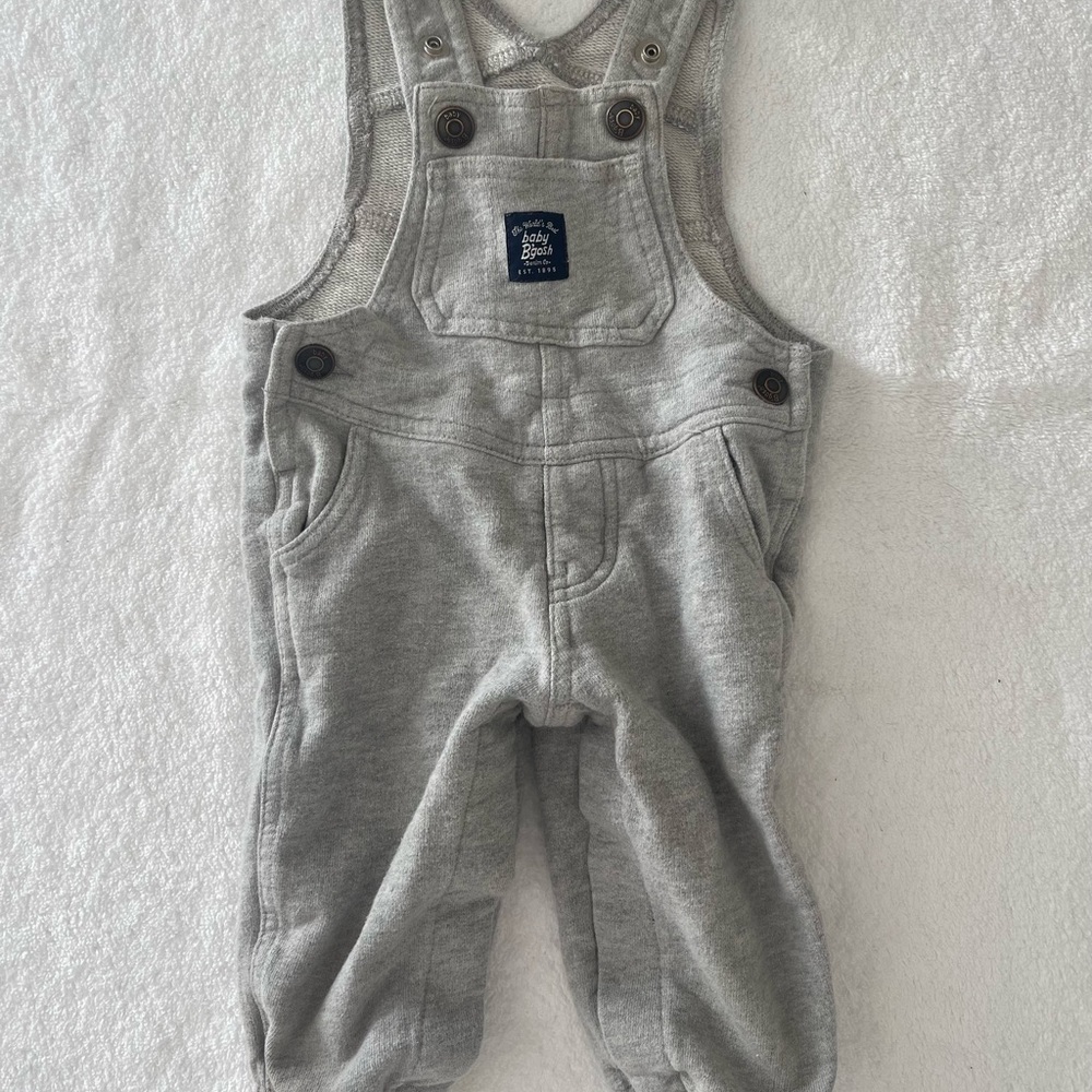 Cozy Gray Kids Overalls